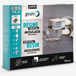 Kit resina cristal 750ml 