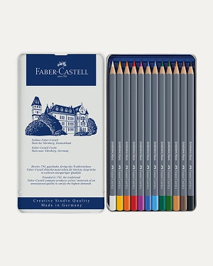 Cx 12 lapis aguarela Goldfaber Faber Castell