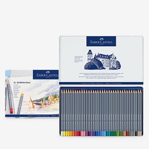 Cx 36 lapis pintura aguarelavel Goldfaber Faber Castell